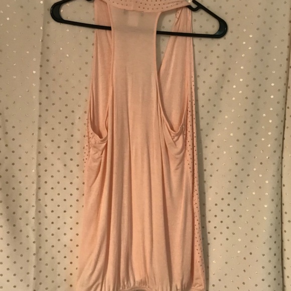 Venus Pink Rhinestone Embellished Tank Top Size M - Picture 5 of 7